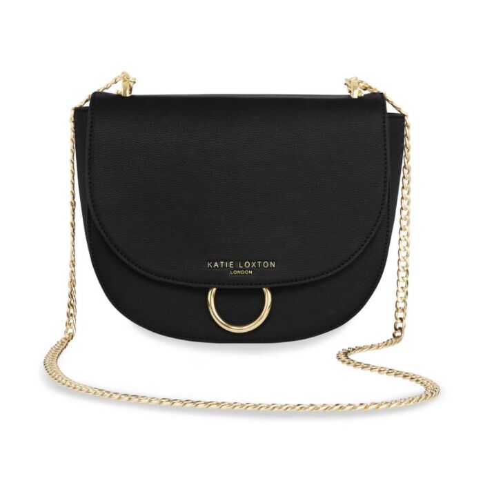 Katie Loxton Lucia Saddle Bag | Black-6